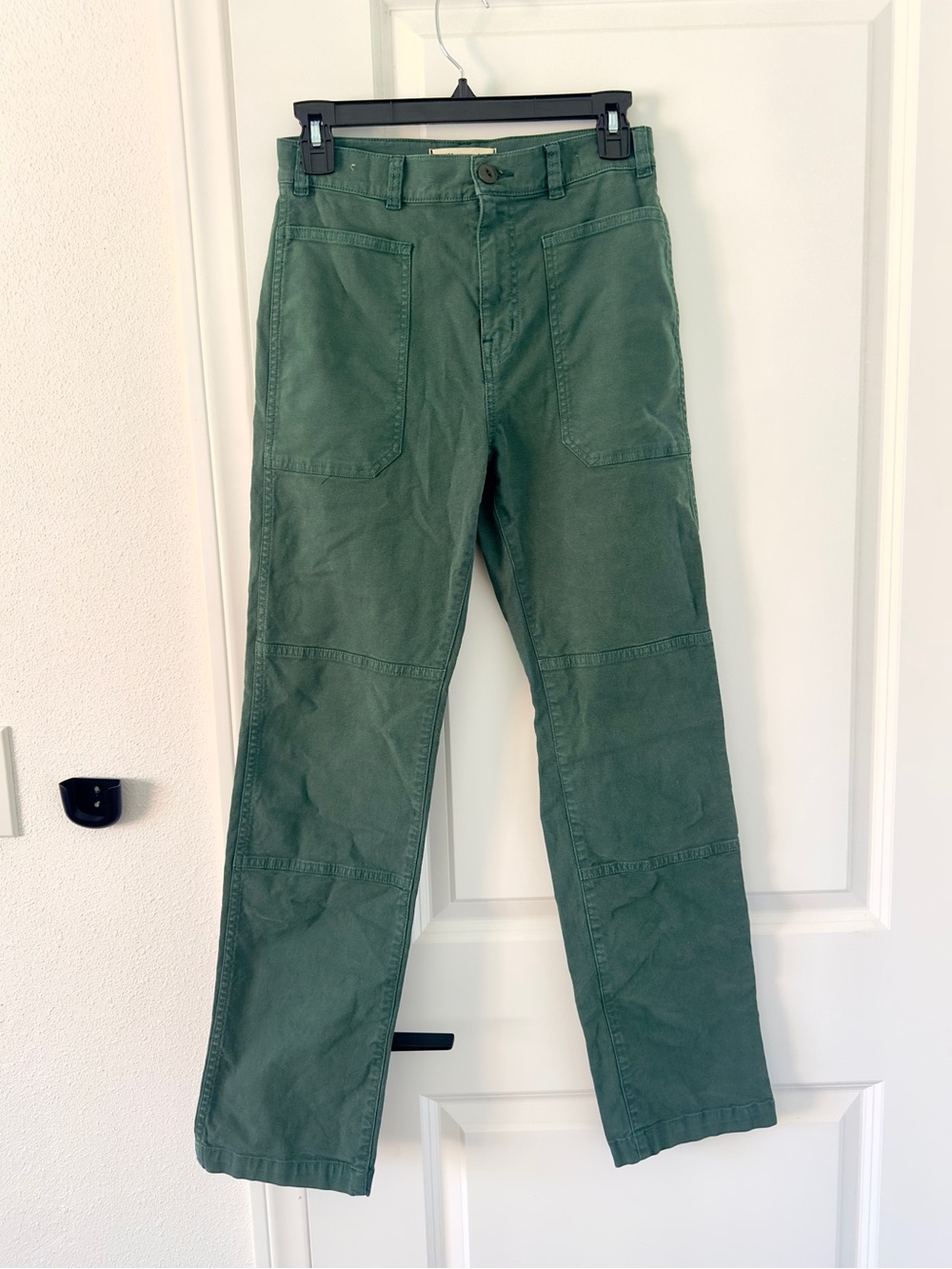 Madewell The '90s Straight Utility Pant in Garment-Dyed Canvas Stretch